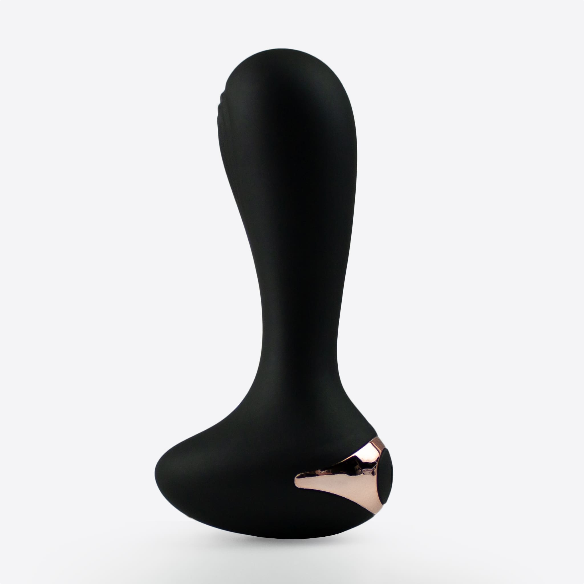 Nærbillede af Unilove Alpha sort anal vibrator stående